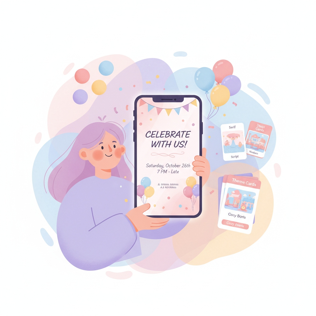 Digital event invitation with integrated OMG and RSVP management